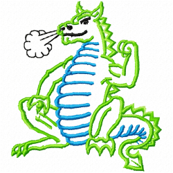 Dinosaur Embroidery Design 12 Dinosaur Embroidery Design 12